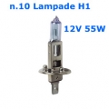 Confezione da 10 Lampade 12V 55W H1